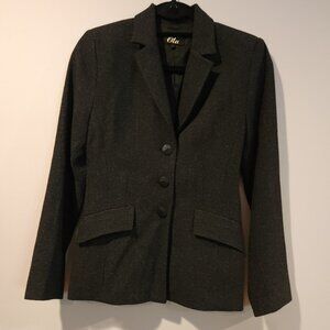 OLA work and office black blazer with 3 button front closure size Small